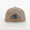 Wholesale personnalisé haute qualité 6 panneau tissé de panneau logo herringbone snapback chapeau chapeau de chapeau